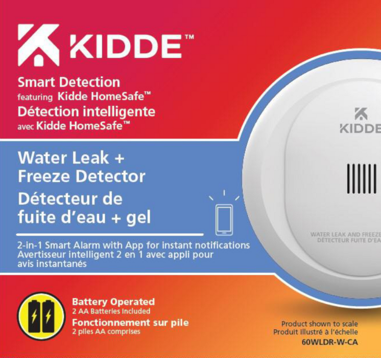 KIDDE CANADA 21031589 120V Wireless Talking Smoke & Carbon Monoxide Alarm with 10-Year Sealed Battery Backup