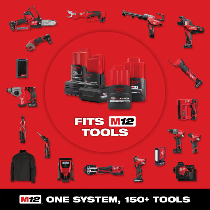 Milwaukee M12 REDLITHIUM CP2.0 Battery Two Pack