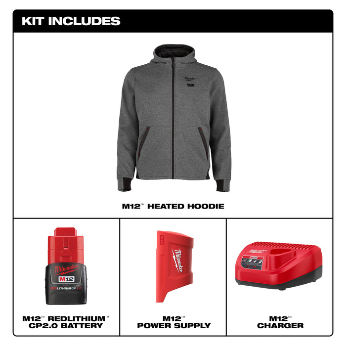 Milwaukee M12 Heated TOUGHSHELL Jacket Kit - Black, Large