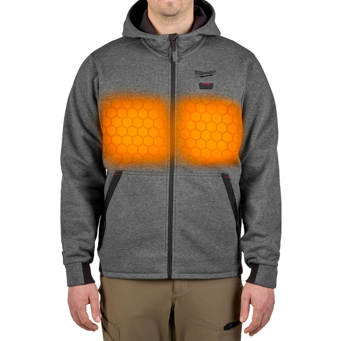 Milwaukee M12 Heated Hoodie Kit - Gray, Large