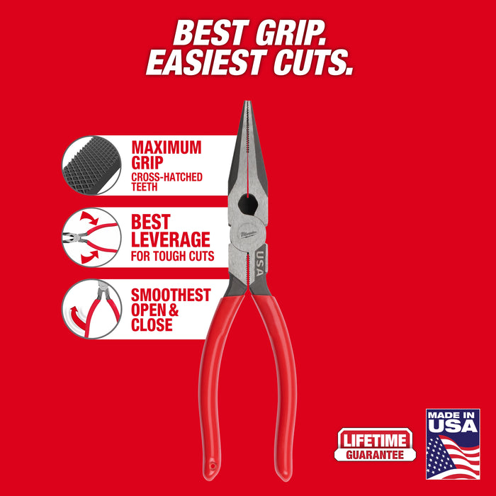 Milwaukee 6 PC. Dipped Grip Cutting Pliers, Wire Stripper, & Cushion Grip Screwdrivers Set (USA)