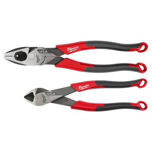 Milwaukee 2 PC. Comfort Grip Cutting Pliers Set (USA)
