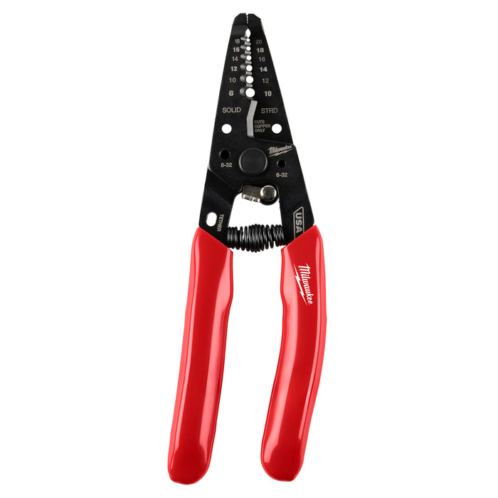 Milwaukee 8-20 AWG Dipped Grip Wire Stripper & Cutter (USA)