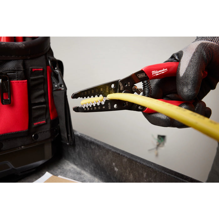 Milwaukee 8-20 AWG Dipped Grip Wire Stripper & Cutter (USA)