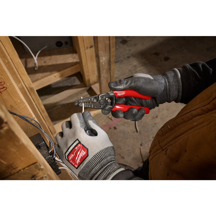 Milwaukee 8-20 AWG Dipped Grip Wire Stripper & Cutter (USA)