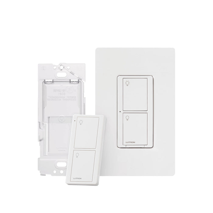 Kit d'interrupteur intelligent et de télécommande Lutron Caseta, P-PKG1WS-WH*