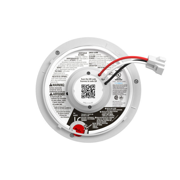 Kidde SMART Hardwired Smoke + Carbon Monoxide Alarm with Indoor Air Quality Monitor, Model P4010ACSCOAQ-WFCA