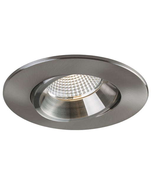 Liteline 4" LUNA LED Round Regressed Gimbal Recessed Fixture Brushed Nickel