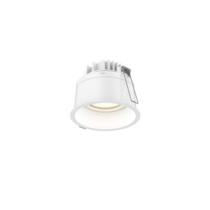 Dals Lighting 12″ Satin Nickel Round Flush Mount