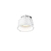Dals Lighting 12″ Satin Nickel Round Flush Mount