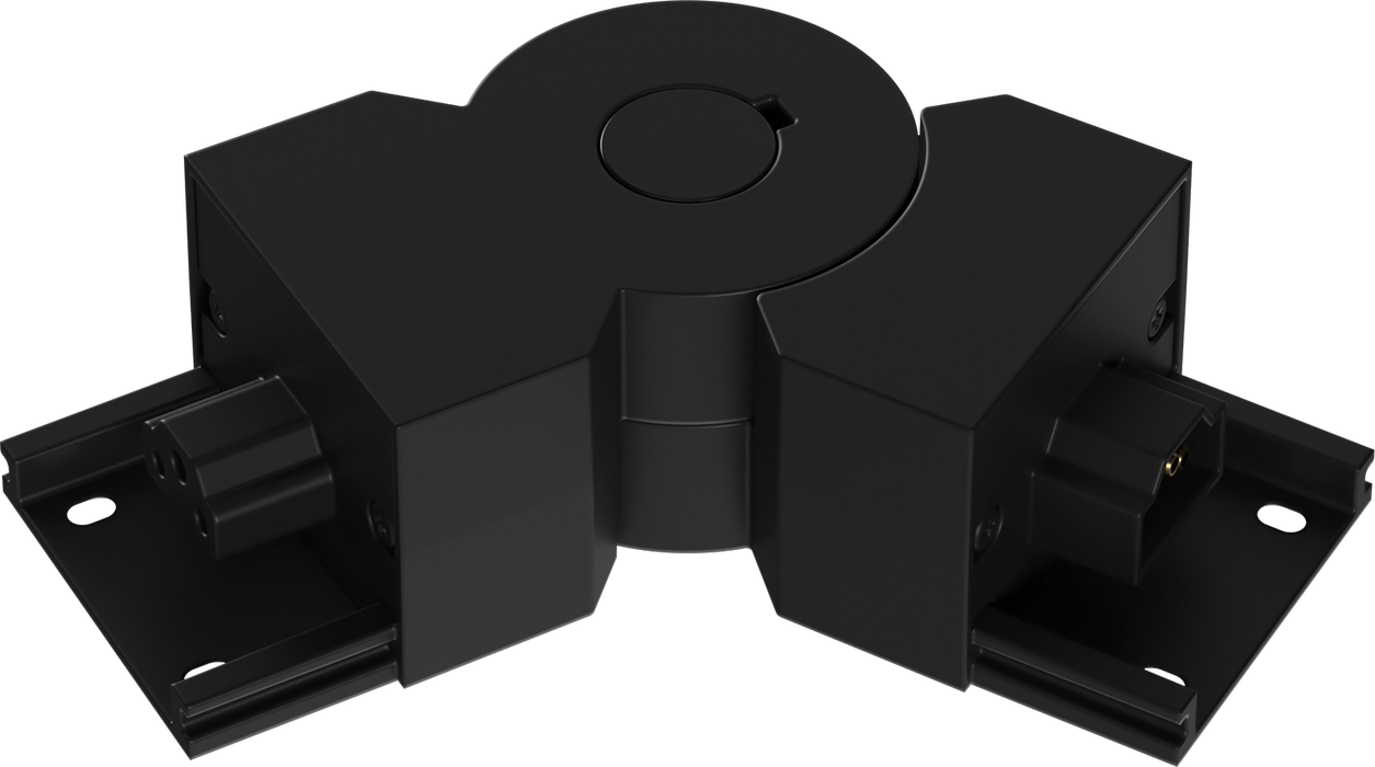 Liteline STRIPE 2-Leg Flexible Corner Horizonal, Black