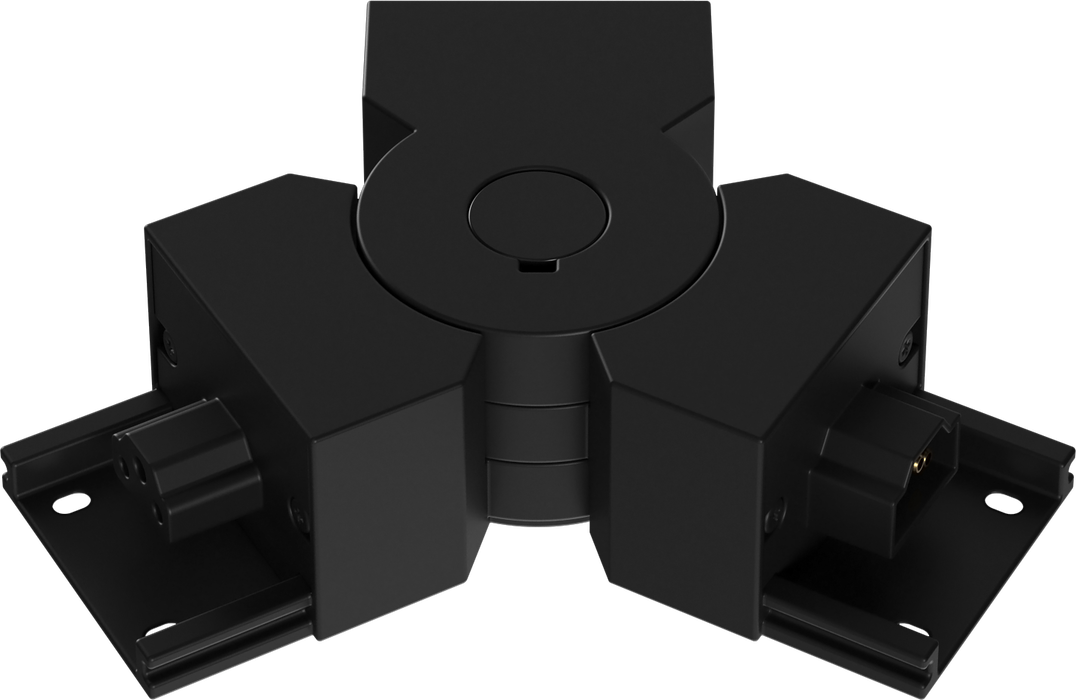 Liteline STRIPE 3-Leg Flexible Corner Horizonal, Black