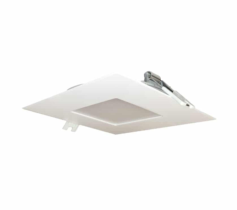 Magic Lite 4"LED Downlight 3000K, Gen III, warm white, Square white trim, remote driver