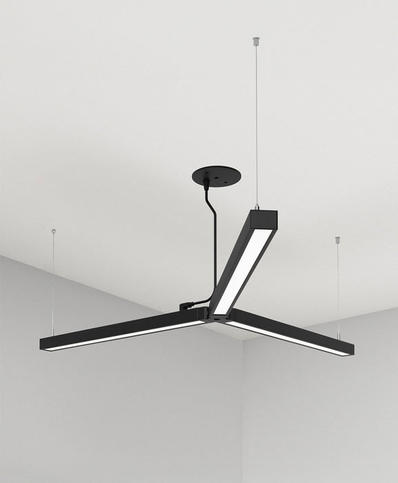 Liteline STRIPE 3-Leg Flexible Corner Horizonal, White