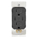 Leviton Decora 60W USB-C PD Wall Outlet, 15A TR Receptacle, Wallplate not included, CC1P6-E Black