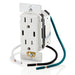 Leviton Decora 60W USB-C PD Wall Outlet, 15A TR Receptacle, Wallplate not included, CC1P6-W White