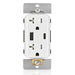 Leviton Decora 60W USB-A/C PD Wall Outlet, 20A TR Receptacle, Wallplate not included, AC2P6-W White