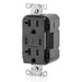 Leviton Decora 30W USB-C PD Wall Outlet, 20A TR Receptacle, Wallplate not included, CC2P3-E Black