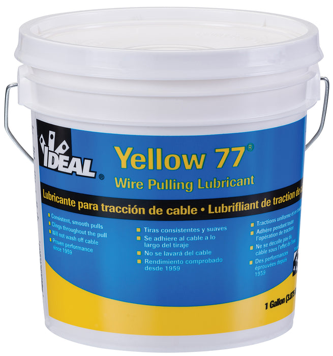 IDEAL Yellow 77 Wire Pulling Lubricant, 1-Gallon Bucket, Model 31-351