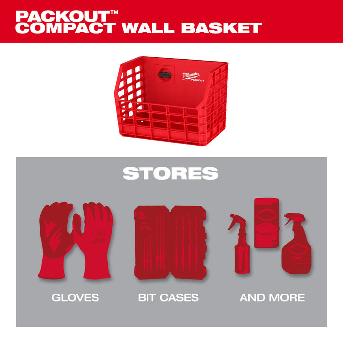 Milwaukee PACKOUT™ Compact Wall Basket
