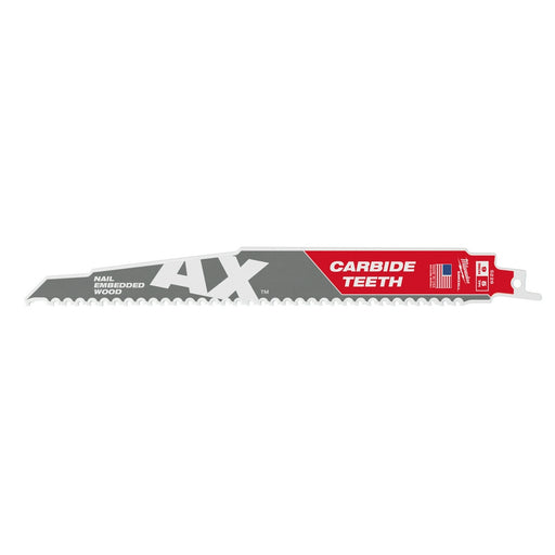 Milwaukee 9" 5 TPI AX™ with Carbide Teeth for Wood with Nails SAWZALL® Blade (3 PK)