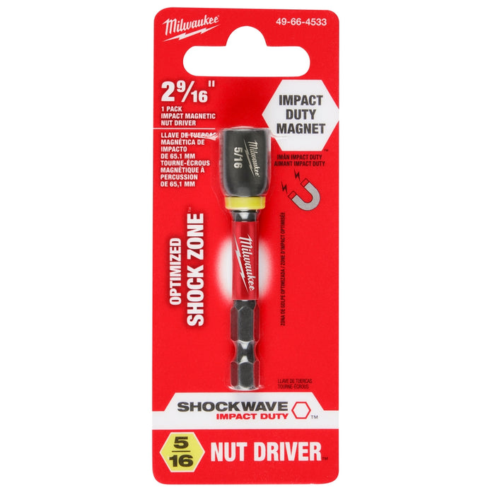Milwaukee SHOCKWAVE™ Impact Duty 5/16" x 2-9/16" Magnetic Nut Driver