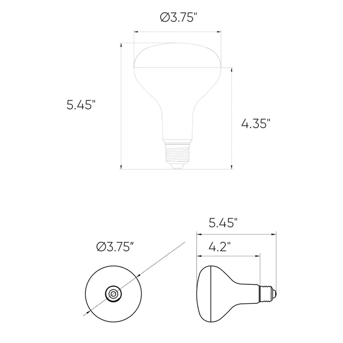 DALS Lighting Smart BR30 RGB+CCT Light Bulb, Model SM-BLBBR30*