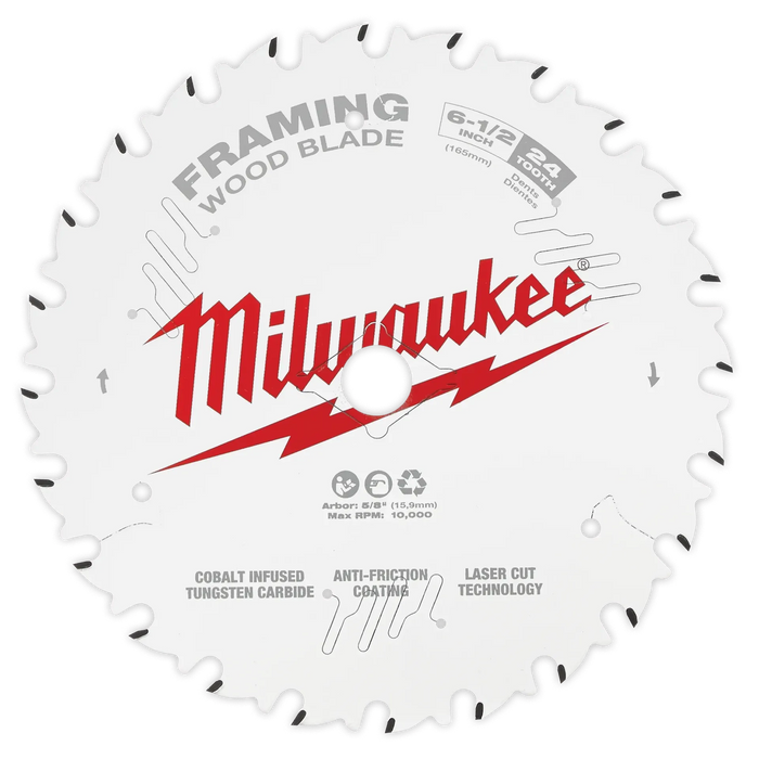 Milwaukee 6-1/2" 24T Fine Finish Circular Saw Blade