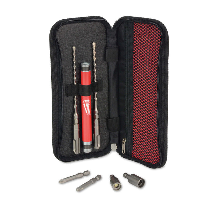 Milwaukee 7pc. SDS Plus M/2™ 2-Cutter Concrete Screw Install Kit