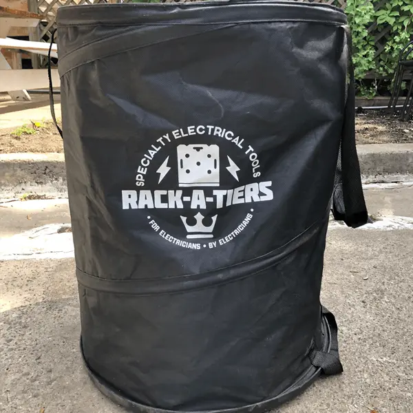 Rack-A-Tiers Pop-Up Garbage Can with Reinforced Hard Bottom, Model 51020