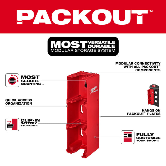Milwaukee PACKOUT™ M18™ Battery Rack