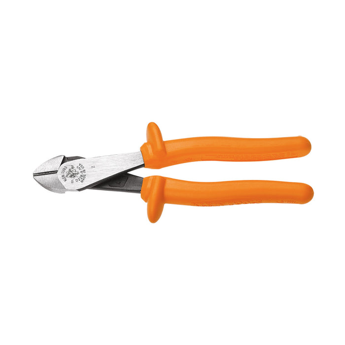 Klein Tools Diagonal Cutting Pliers, Insulated, Heavy-Duty, Angled Head, 8-Inch, Model D2000-48-INS*