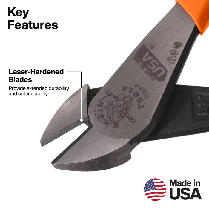 Klein Tools Diagonal Cutting Pliers, High-Leverage, 6-Inch