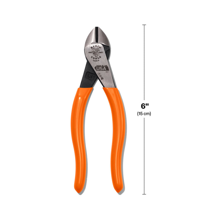 Klein Tools Diagonal Cutting Pliers, High-Leverage, 6-Inch