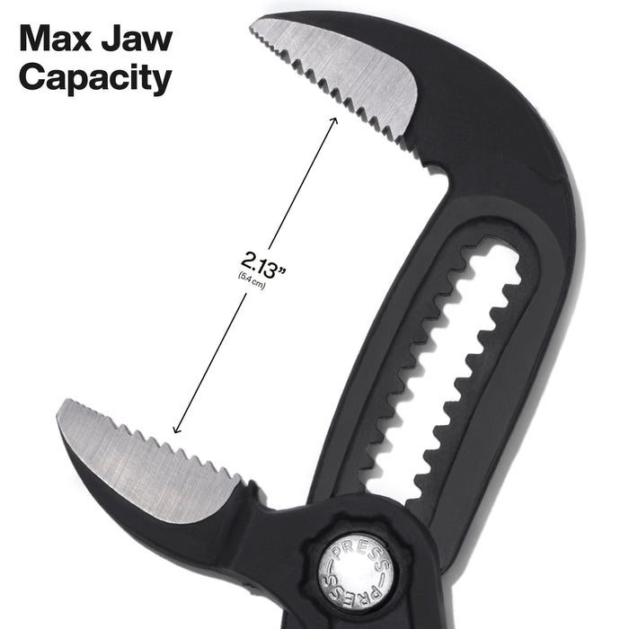 Klein Tools Straight Jaw Quick-Adjust Pump Pliers, 10-Inch