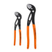 Klein Tools Straight Jaw Quick-Adjust Pump Pliers Set, 2-Piece