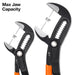 Klein Tools Straight Jaw Quick-Adjust Pump Pliers Set, 2-Piece
