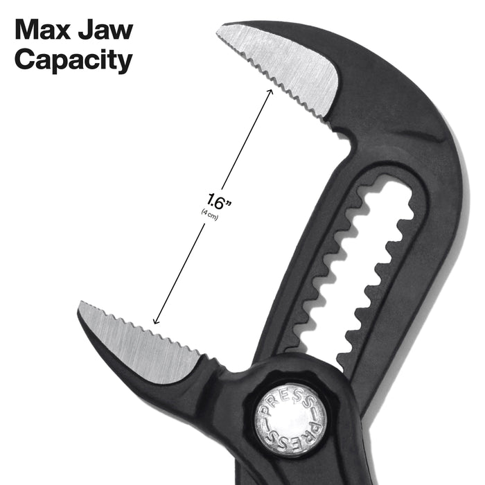 Klein Tools Straight Jaw Quick-Adjust Pump Pliers, 7-Inch