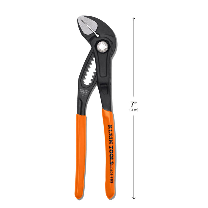 Klein Tools Straight Jaw Quick-Adjust Pump Pliers, 7-Inch