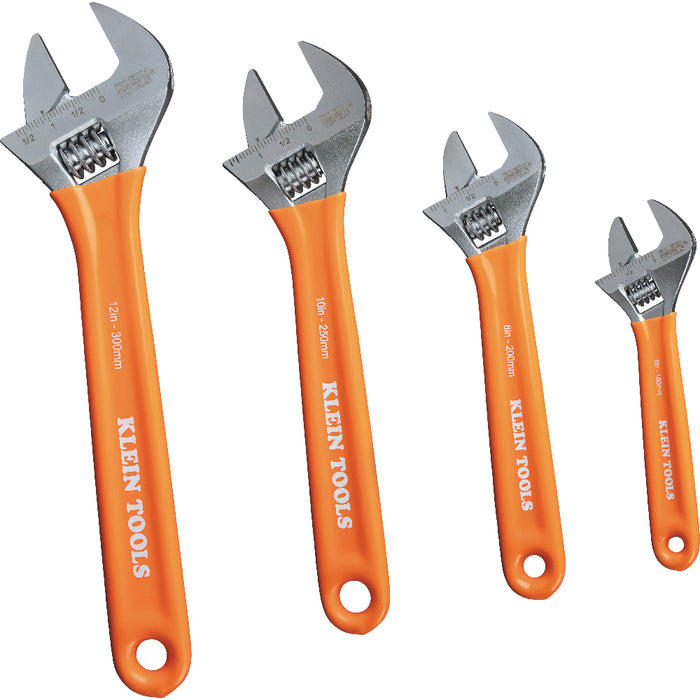 Klein Tools Extra-Capacity Adjustable Wrenches, 4-Piece, Model D5074*