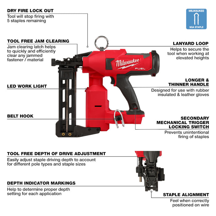 Milwaukee M18 FUEL™ Utility Fencing Stapler