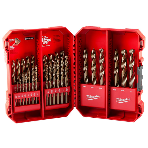 Milwaukee 29PC RED HELIX Cobalt Set