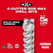 Milwaukee SDS Max 4CT MX4™ 1-1/2" X 18" X 23"