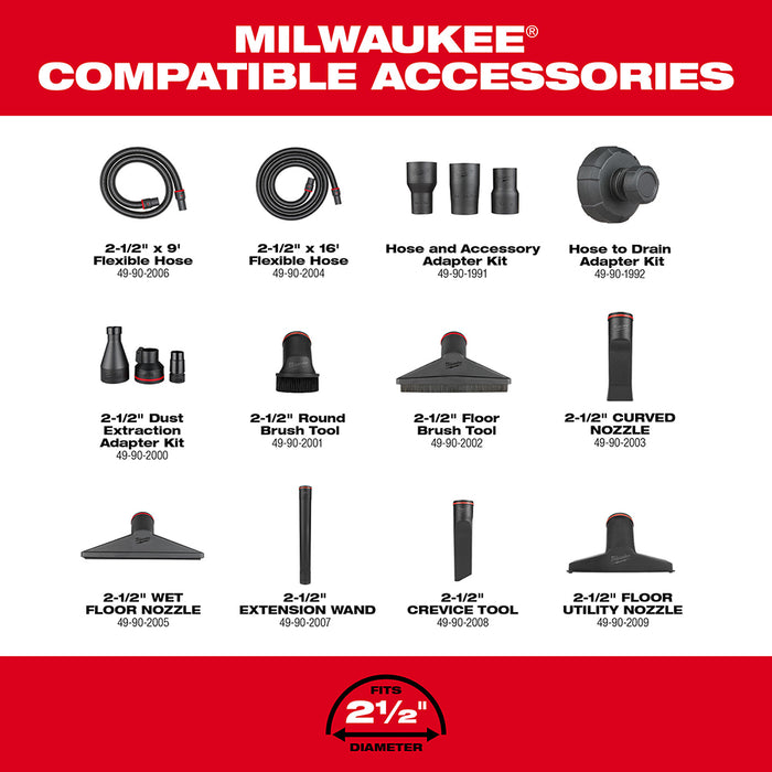 Milwaukee M18 FUEL™ 12 Gallon Dual-Battery Wet/Dry Vacuum Kit