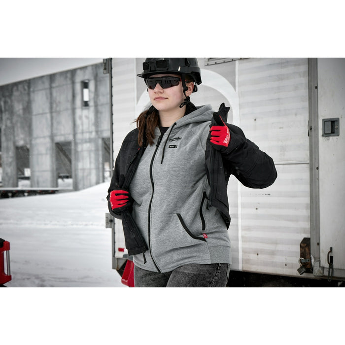 Milwaukee M12™ Women's Heated Hoodie Kit Gray Medium