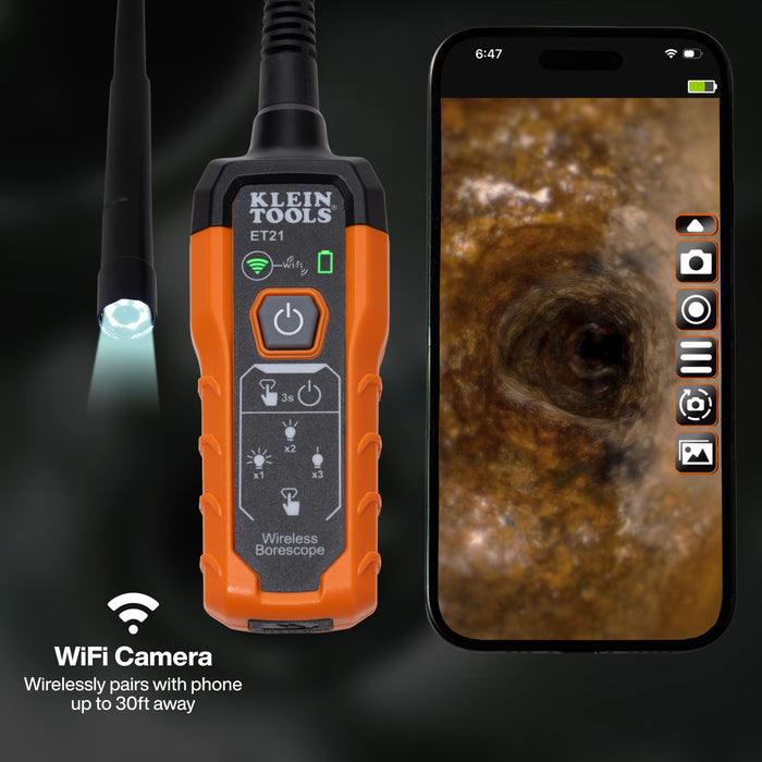 Klein Tools WiFi Inspection Borescope
