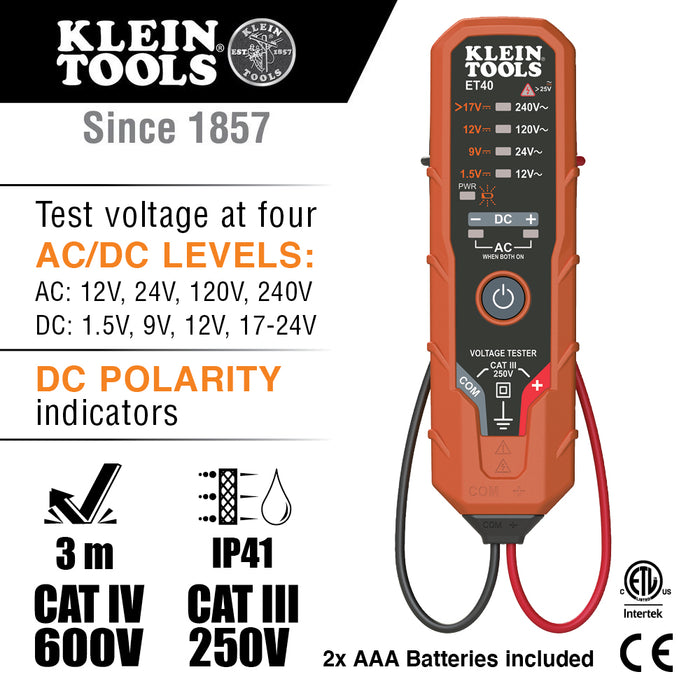 Klein Tools Premium Meter Electrical Test Kit, Model CL220VP*
