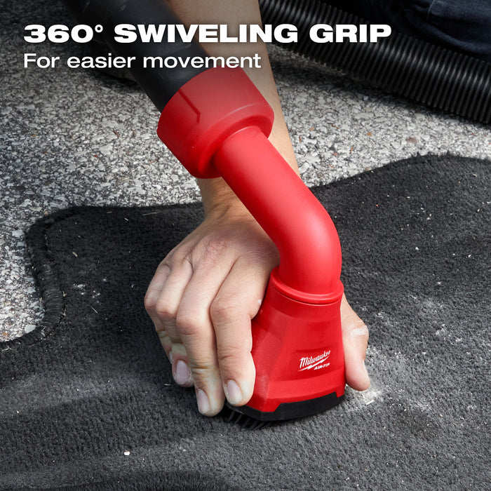 Milwaukee AIR-TIP™ Swiveling Palm Brush Tool