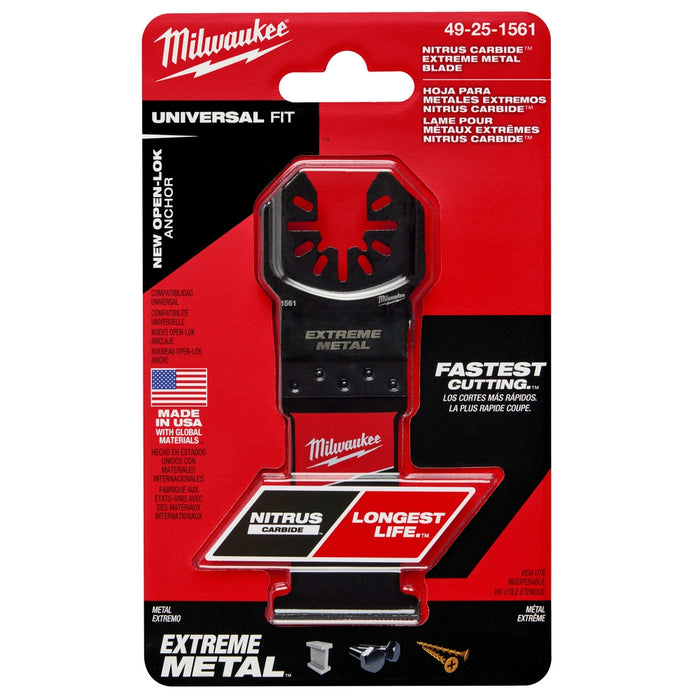 Milwaukee NITRUS™ Carbide Extreme Metal Universal Fit OPEN-LOK™ Multi-Tool Blade (1 PK)