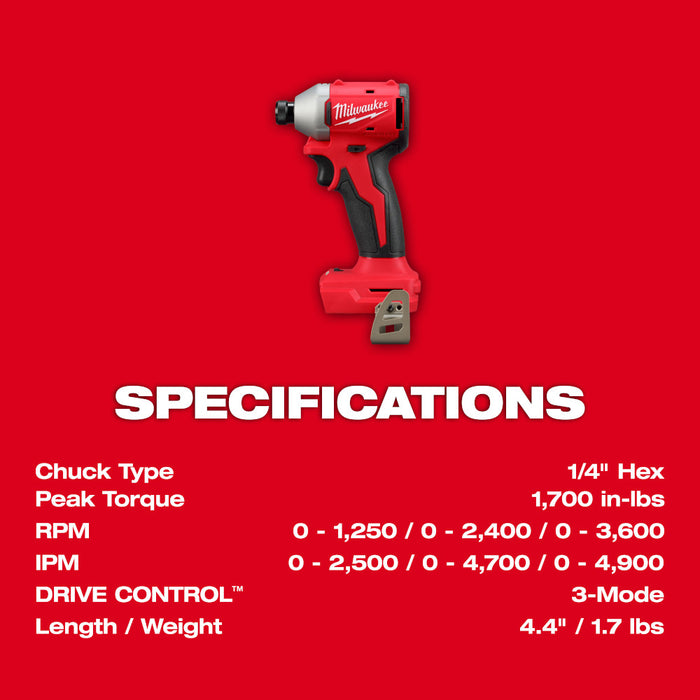 Milwaukee M18™ Compact Brushless 2-Tool Combo Kit
